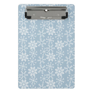 Winter SNOWFLAKES seamless pattern + your ideas Mini Clipboard