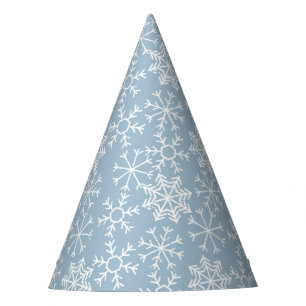 Winter SNOWFLAKES seamless pattern + your ideas Party Hat