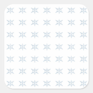 Winter Snowflakes Square Sticker