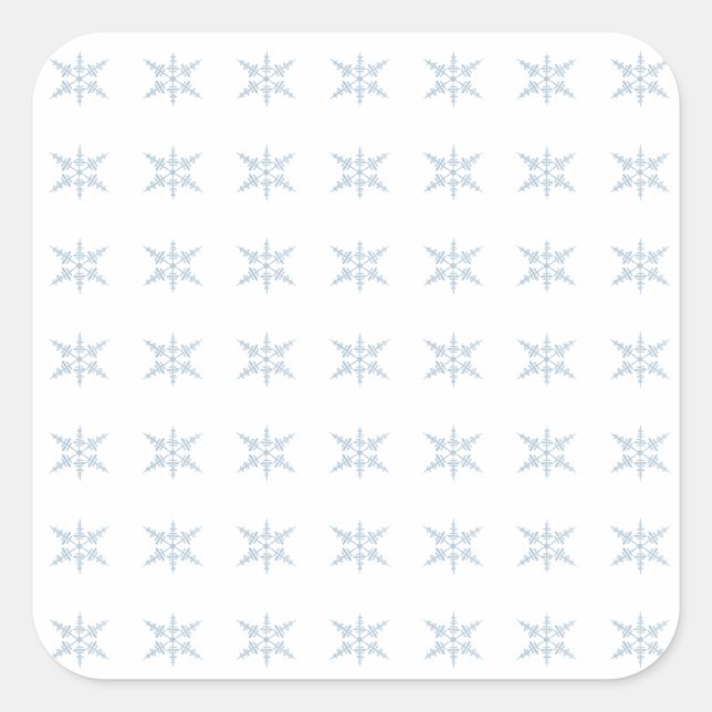 Winter Snowflakes  Square Sticker (Front)