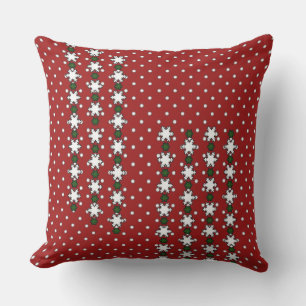 Winter Snowflakes Throw Pillow
