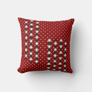 Winter Snowflakes Throw Pillow