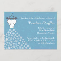 Winter Snowflakes Wedding Dress Bridal Shower