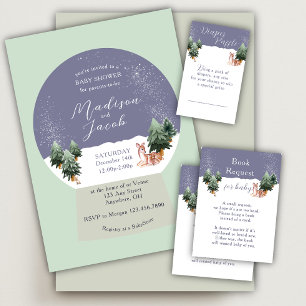 Winter Snowglobe Book Request Enclosure Card