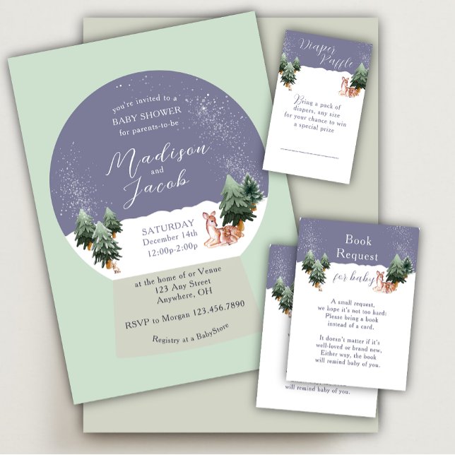 Winter Snowglobe Book Request Enclosure Card (Creator Uploaded)