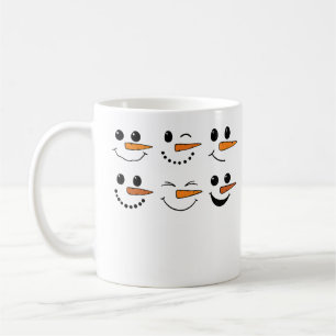 Winter Snowman Face Christmas Snowman Costume T-Sh Coffee Mug