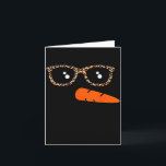 Winter Snowman Face Leopard Eyelashes Christmas Gi Card<br><div class="desc">Winter Snowman Face Leopard Eyelashes Christmas Girls Womens</div>