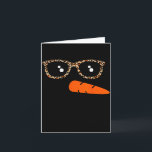 Winter Snowman Face Leopard Eyelashes Christmas Gi Card<br><div class="desc">Winter Snowman Face Leopard Eyelashes Christmas Girls Womens</div>