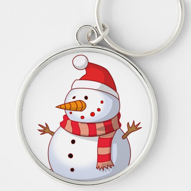 WINTER SNOWMAN KEYCHAIN (Front)