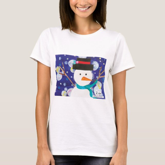Winter Snowman T-Shirt (Front)