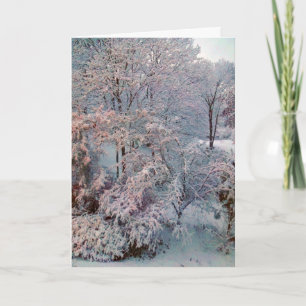 Winter Snowstorm Christmas Card