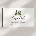 Winter Snowy Pine Tree Baby Shower Diaper Raffle Enclosure Card<br><div class="desc">This is a Winter Snowy Pine Tree Baby Shower Diaper Raffle Enclosure Card!</div>