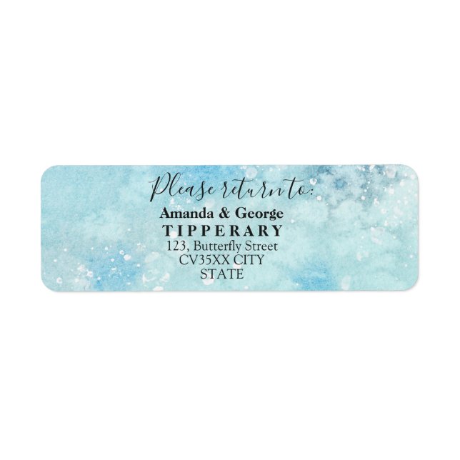 Winter Snowy Return address label (Front)
