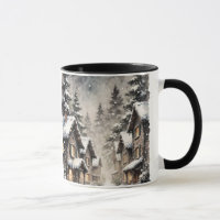 Winter Snowy Scene Mug