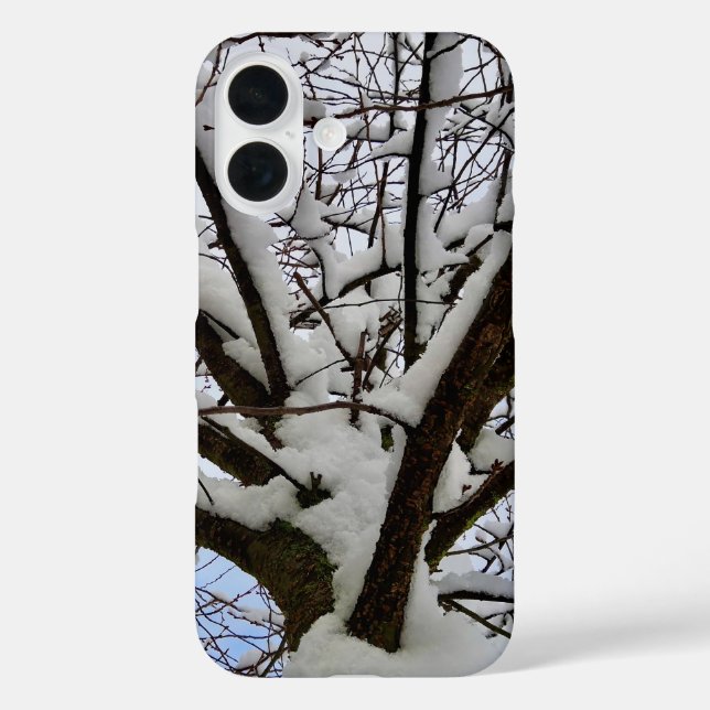 Winter Snowy Tree Crown Photo - Case-Mate iPhone Case (Back)
