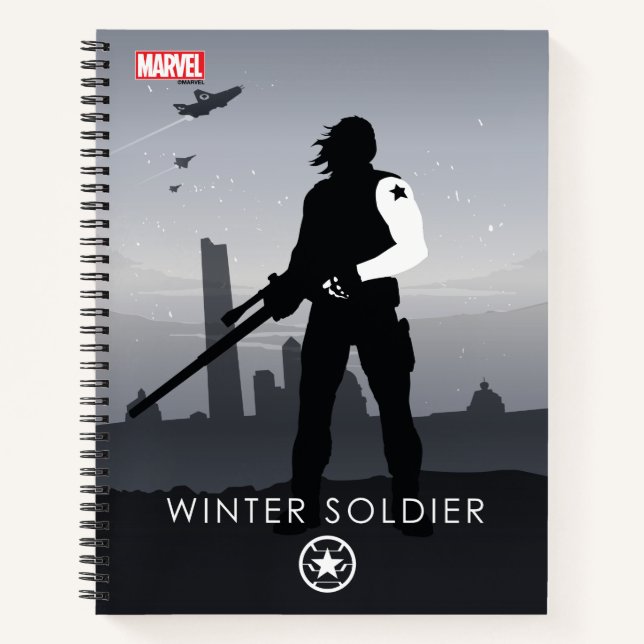 Winter Soldier Heroic Silhouette Notebook (Front)
