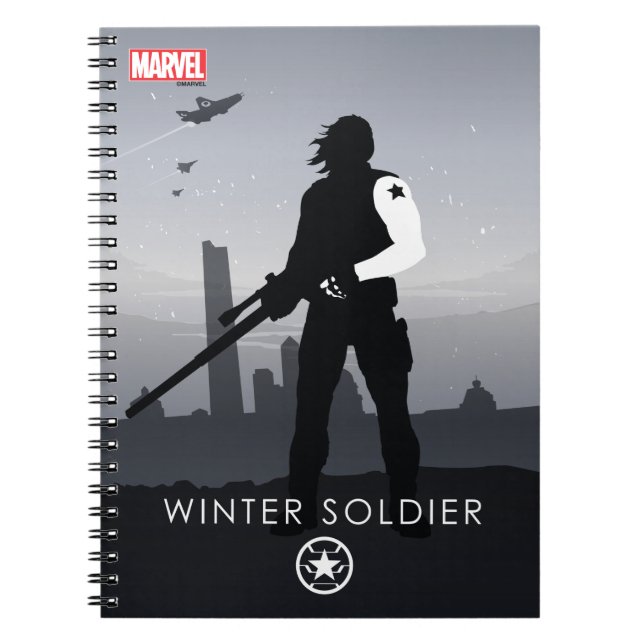 Winter Soldier Heroic Silhouette Notebook (Front)