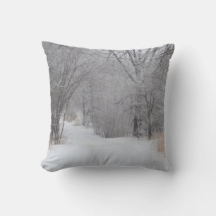 Winter Solitude Throw Pillow
