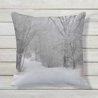 Winter Solitude Throw Pillow
