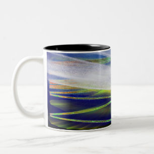 Winter Solstice "Arctic Light" Yule coffee mug