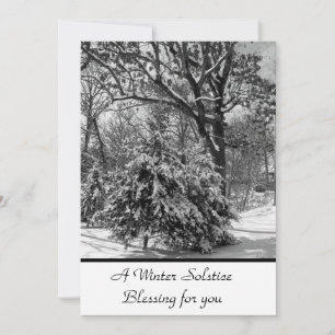Winter Solstice Blessing Flat Card