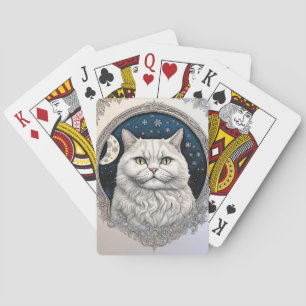 Winter Solstice Cat  Playing Cards