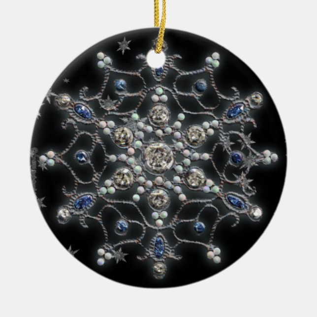 Winter Solstice Ceramic Ornament (Front)