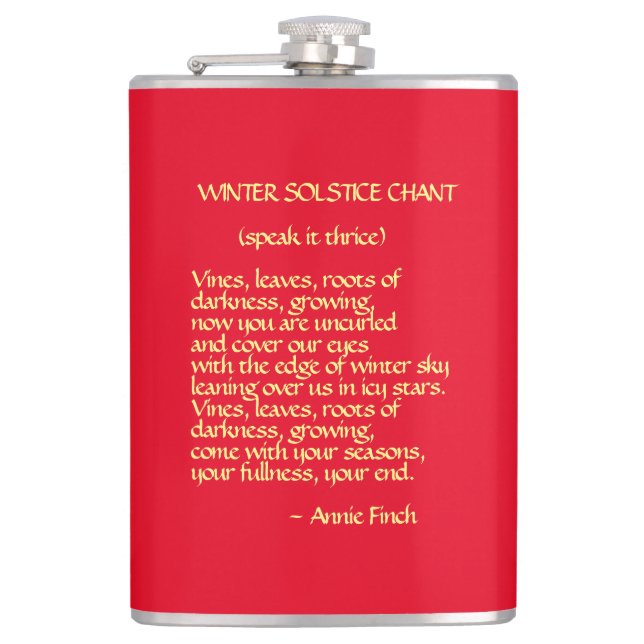 Winter Solstice Chant Flask (Front)