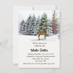 Winter Solstice Dinner Invitation