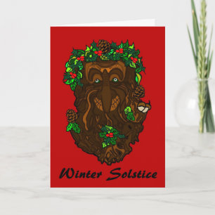Winter Solstice Greenman Card