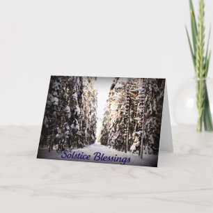 Winter Solstice Greetings Holiday Card
