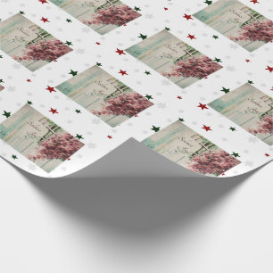 Winter Solstice Joy December Berries Wrapping Paper