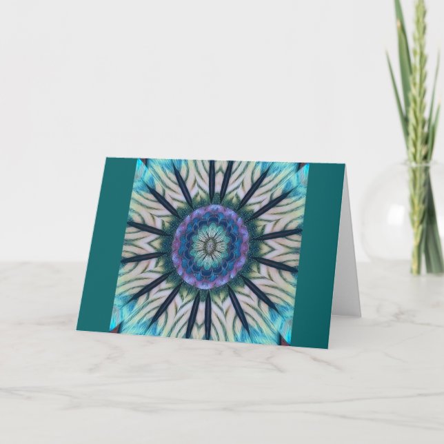 "Winter Solstice"  Mandala Greeting Card (Front)