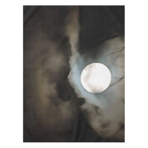 Winter Solstice Moon Celestial Art Tablecloth