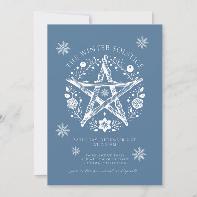 Winter Solstice Party Invitation (Front)
