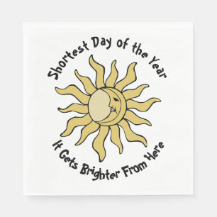 Winter Solstice Poem Napkin