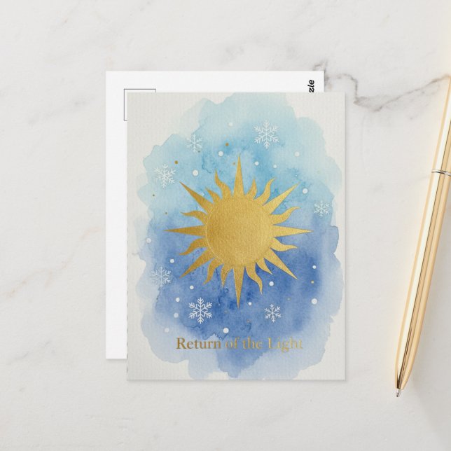 Winter Solstice Postcard (Front/Back In Situ)