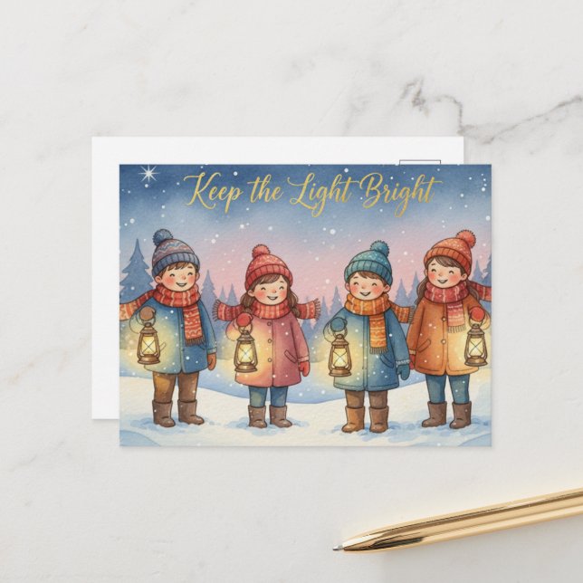 Winter Solstice Postcard (Front/Back In Situ)