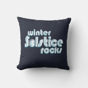 Winter Solstice Rocks Midwinter Novelty Throw Pillow