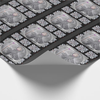 Winter Solstice Snow Maker Witch Pagan Wrapping Paper