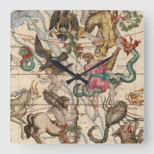 Winter Solstice Square Wall Clock