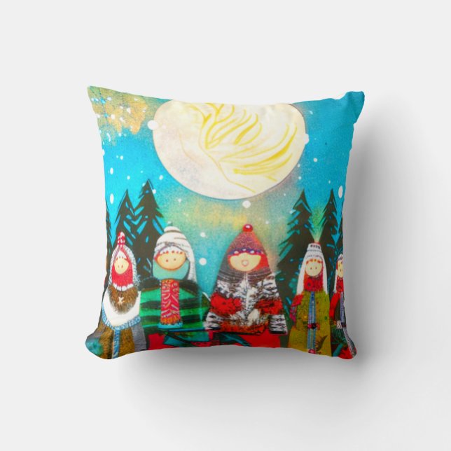 Winter Solstice Throw Pillow (Front)