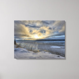 Winter Solstice Turnagain Arm Canvas Print