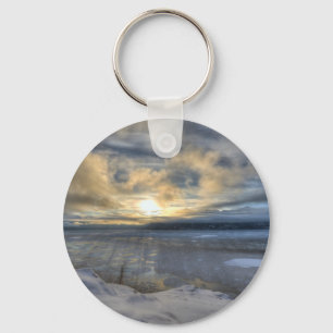 Winter Solstice Turnagain Arm.jpg Keychain