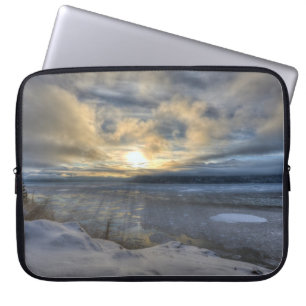 Winter Solstice Turnagain Arm Laptop Sleeve