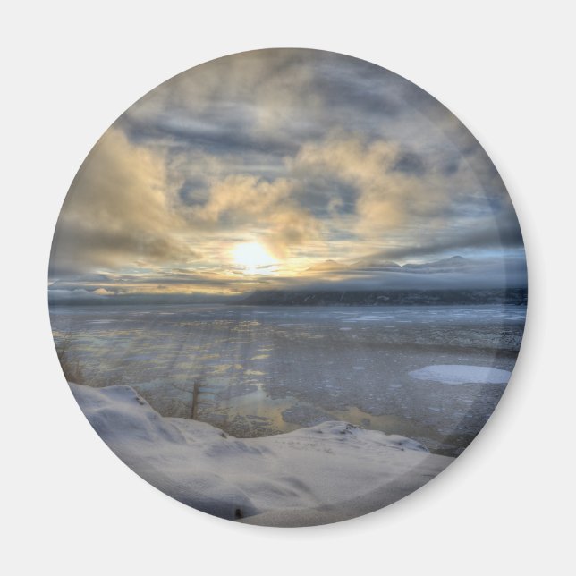 Winter Solstice Turnagain Arm Magnet (Front)