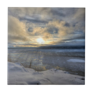 Winter Solstice Turnagain Arm Tile