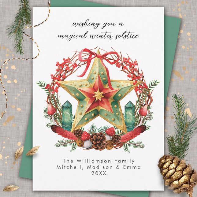 Winter Solstice Wreath Star Holiday Christmas Yule (Creator Uploaded)