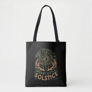 Winter Solstice Yule Christmas Holiday  Tote Bag