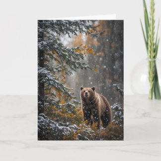 Winter Solstice Yule Greetings Wilderness Forest Card